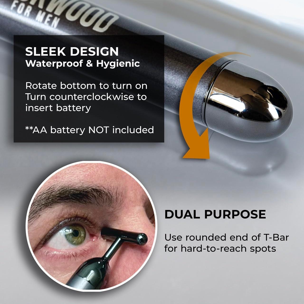 Eye Roller Facial Skincare Massager - Spa Jade Roller Alternative - Fights Puffy Eyes, Dark Circles, & Crow'S Feet - Skin Tightening Self-Care Treatment