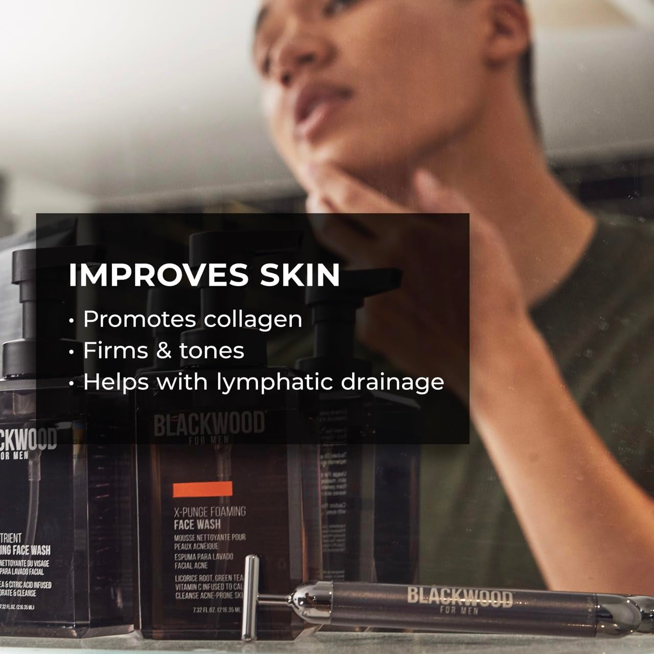 Eye Roller Facial Skincare Massager - Spa Jade Roller Alternative - Fights Puffy Eyes, Dark Circles, & Crow'S Feet - Skin Tightening Self-Care Treatment