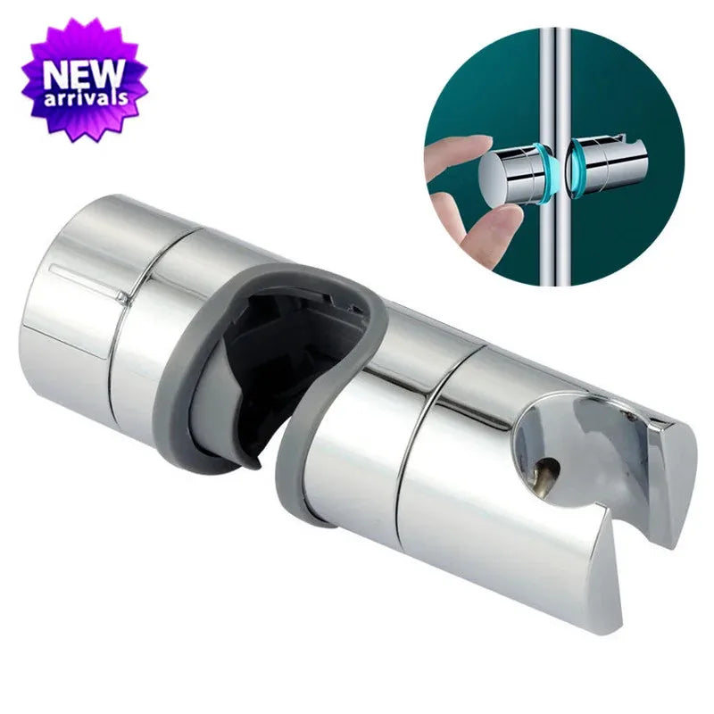 Universal Shower Head Holder Adjustable 18~25Mm 360° Rotation ABS Plastic Shower Slide Rail Bar Holder Bathroom Accessories