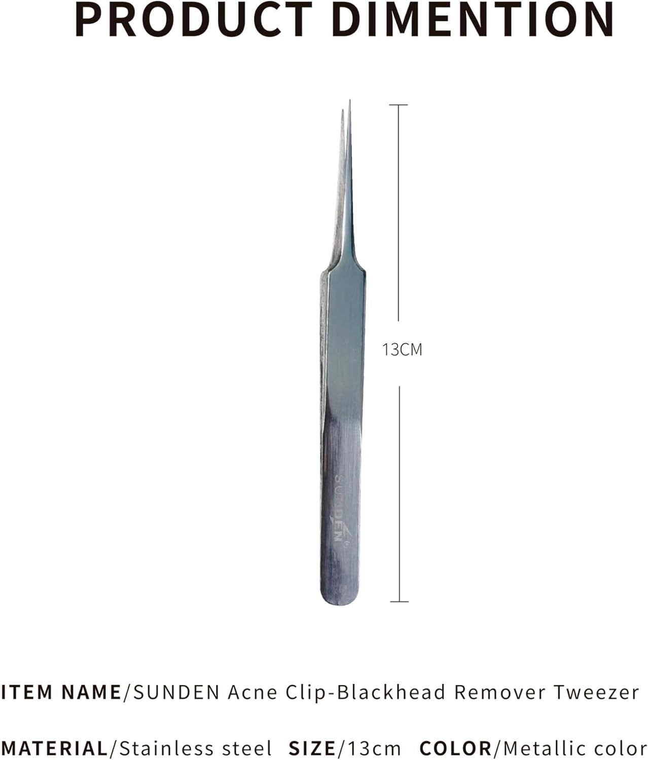 Stainless Steel Acne Clip-Blackhead Remover Tweezer